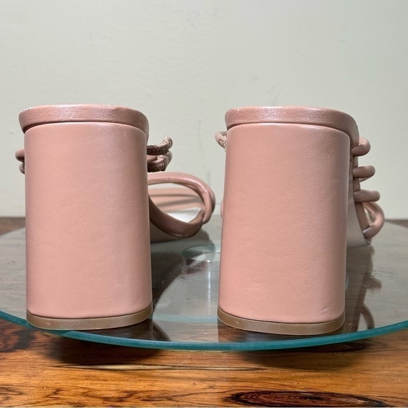 NINE WEST Strappy Open Toe Heel Sandals Platform Block Heels Size 12 - Picture 10 of 13